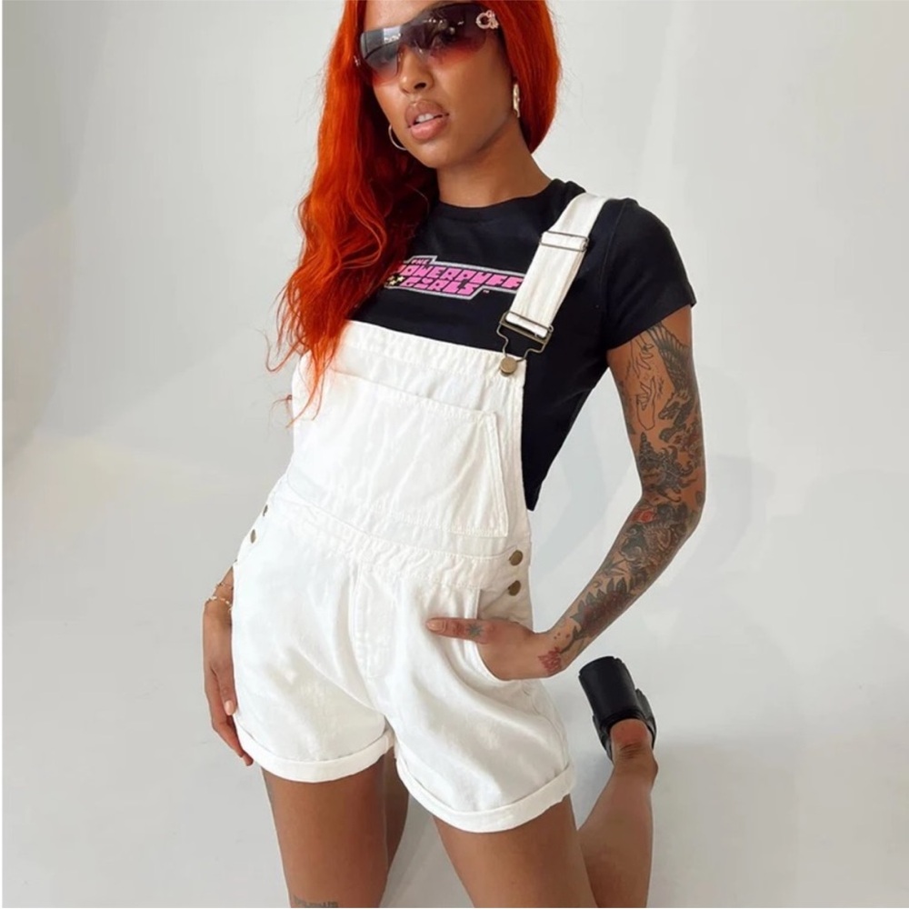 Princess Polly Kasey Overalls White